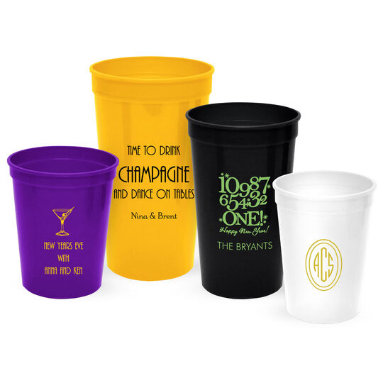 Design Your Own New Year's Eve Stadium Cups